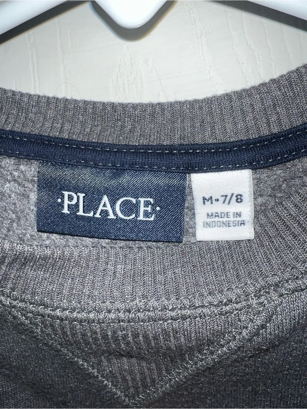 The Children's Place gray Sweatshirt with Blue and Orange BMX Graphic